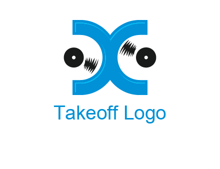 Letter X and music disc logo