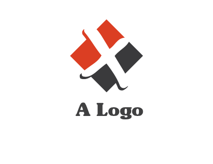 negative spacing letter X in polygon shape
