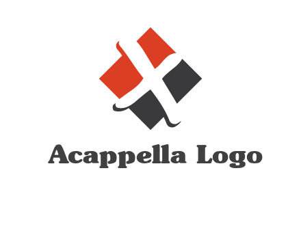 negative spacing letter X in polygon shape