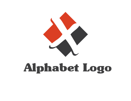 negative spacing letter X in polygon shape