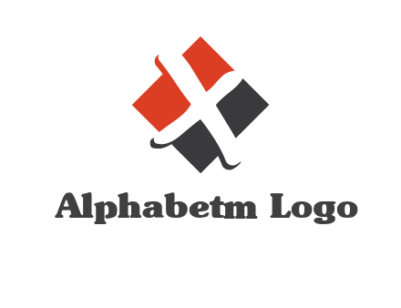 negative spacing letter X in polygon shape