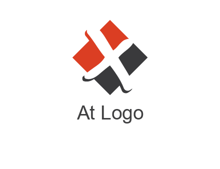 negative spacing letter X in polygon shape
