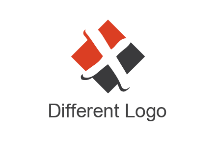 negative spacing letter X in polygon shape