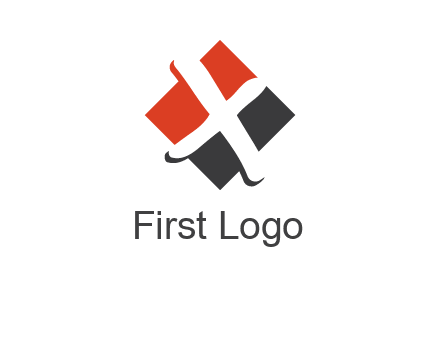 negative spacing letter X in polygon shape
