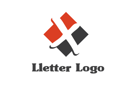 negative spacing letter X in polygon shape