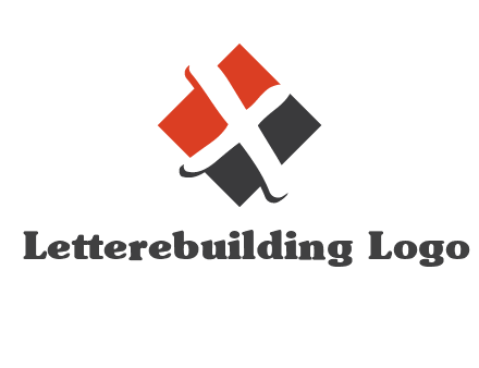 negative spacing letter X in polygon shape
