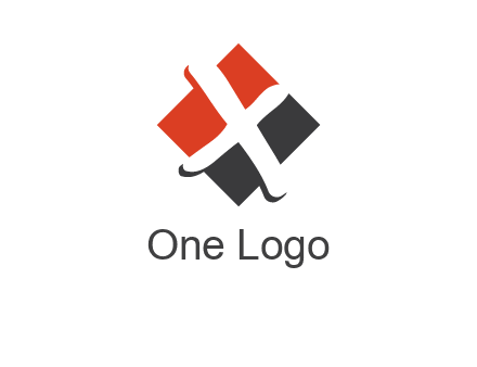 negative spacing letter X in polygon shape
