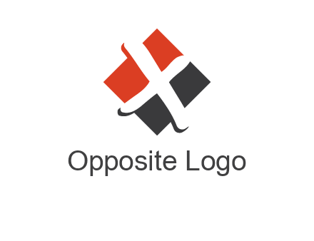 negative spacing letter X in polygon shape