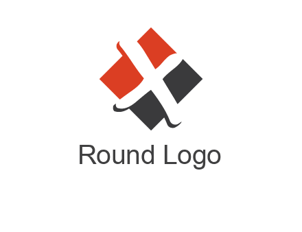 negative spacing letter X in polygon shape