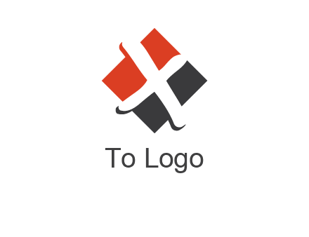 negative spacing letter X in polygon shape