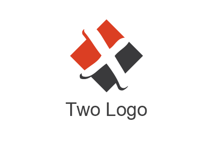 negative spacing letter X in polygon shape