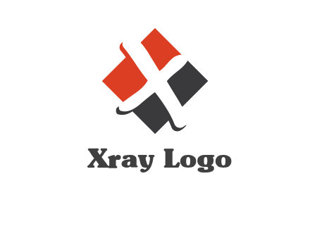 negative spacing letter X in polygon shape