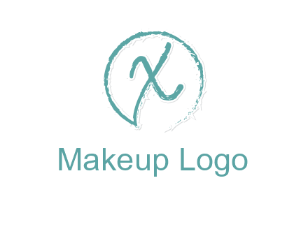 brush letter X logo