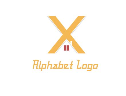 letter x house logo