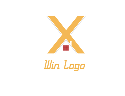 letter x house logo