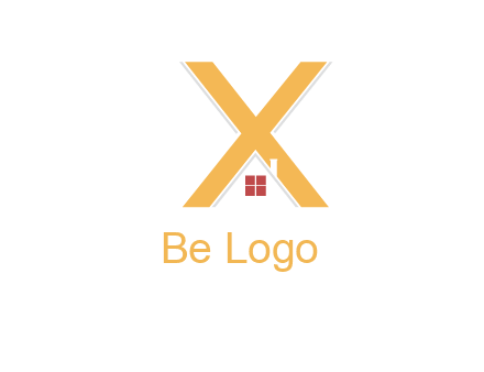 letter x house logo