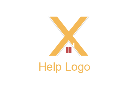 letter x house logo