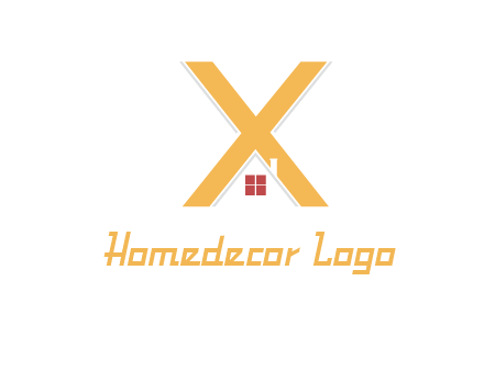letter x house logo
