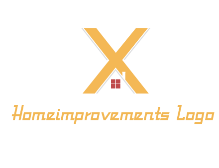 letter x house logo