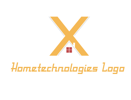 letter x house logo