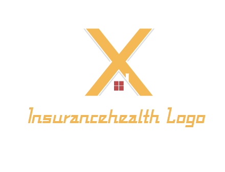 letter x house logo