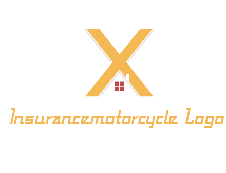 letter x house logo