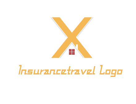 letter x house logo