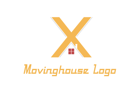letter x house logo