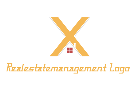 letter x house logo