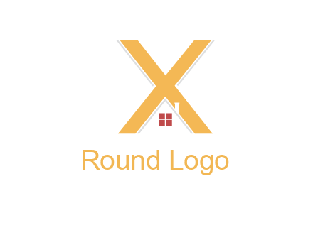 letter x house logo
