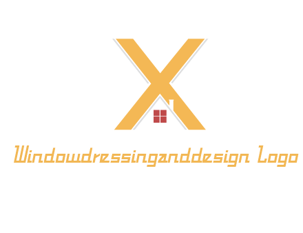letter x house logo