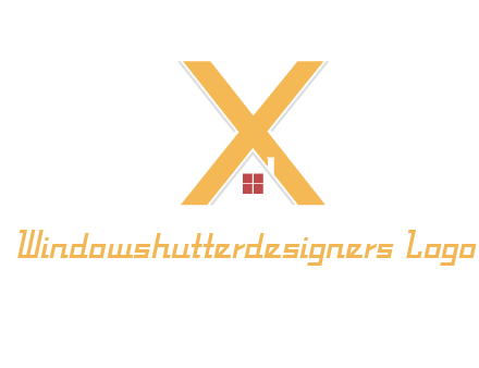 letter x house logo