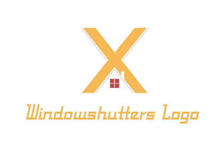 letter x house logo
