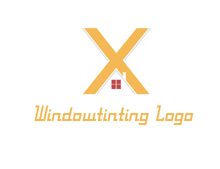 letter x house logo