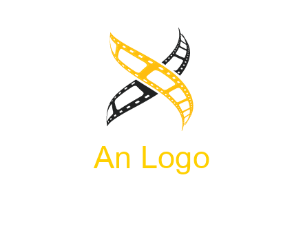 letter x film reel logo