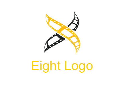 letter x film reel logo