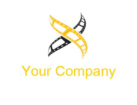 letter x film reel logo