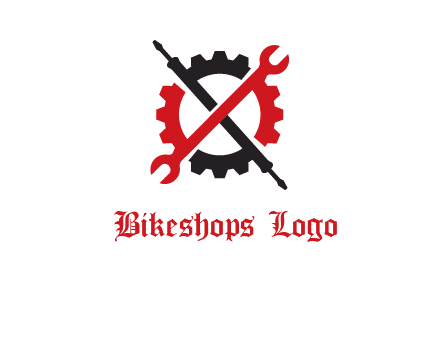 gear and tools letter X logo