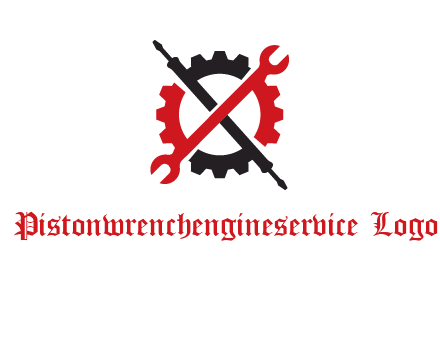 gear and tools letter X logo