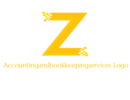 digital letter Z logo