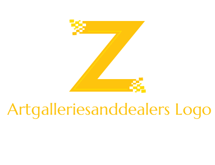 digital letter Z logo