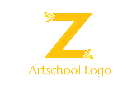 digital letter Z logo