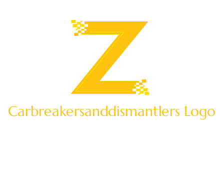 digital letter Z logo