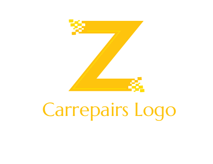 digital letter Z logo