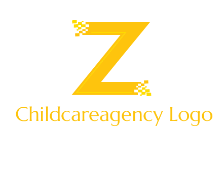 digital letter Z logo