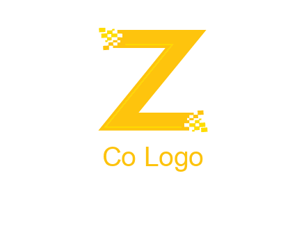 digital letter Z logo