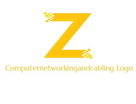 digital letter Z logo