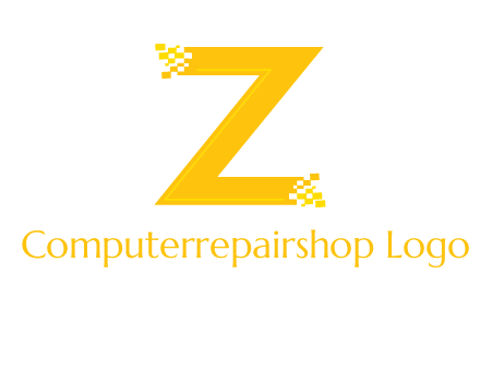digital letter Z logo