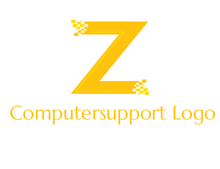 digital letter Z logo