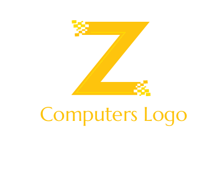 digital letter Z logo